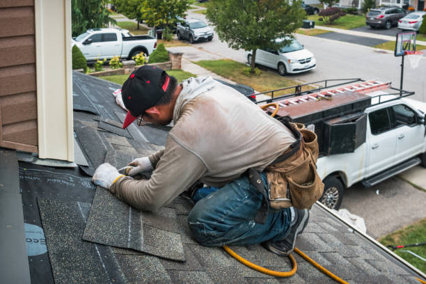 Professional Roof Replacement technician working in Hopewell, OH